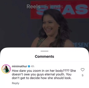 Mini Mathur Slams Paparazzi for 'Disrespectful' Kajol Body Zoom-In: 'How Dare You?'
Or (depending on the website's target audience - focus on celebrity news?)
Mini Mathur Defends Kajol Against 'Disrespectful' Paparazzi Body Shaming