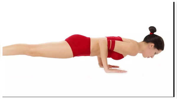 Chaturanga Dandasana: Strengthens Arms and Core