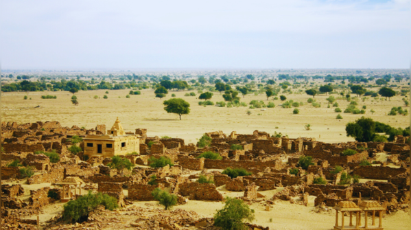 The abandoned village of Kuldhara in Rajasthan.