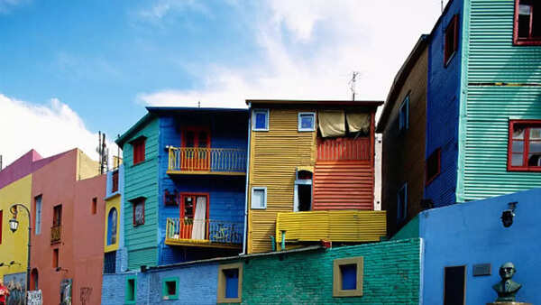 Lively streets of Buenos Aires, Argentina