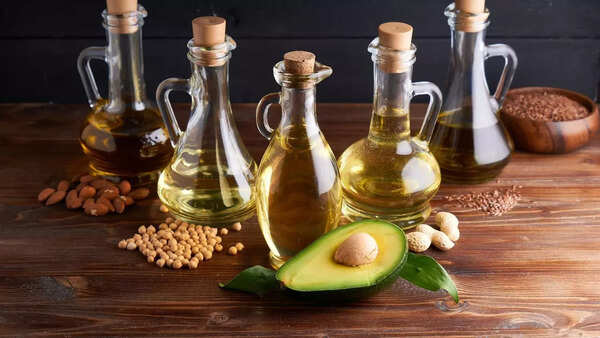 Selection of different types of hair oils
