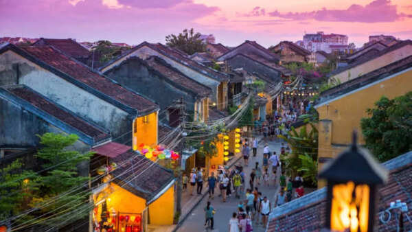 Lanterns illuminating the ancient town of Hoi An, Vietnam