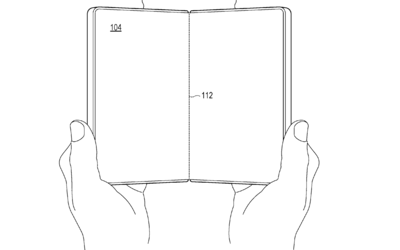 Microsoft's patent for a foldable device with a unique hinge design