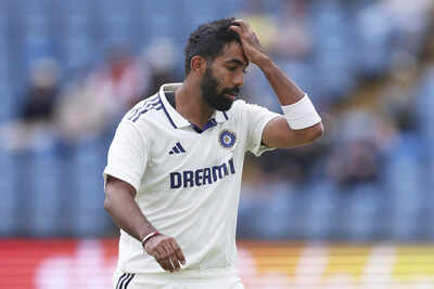 Jasprit Bumrah contemplates his next move on the field.