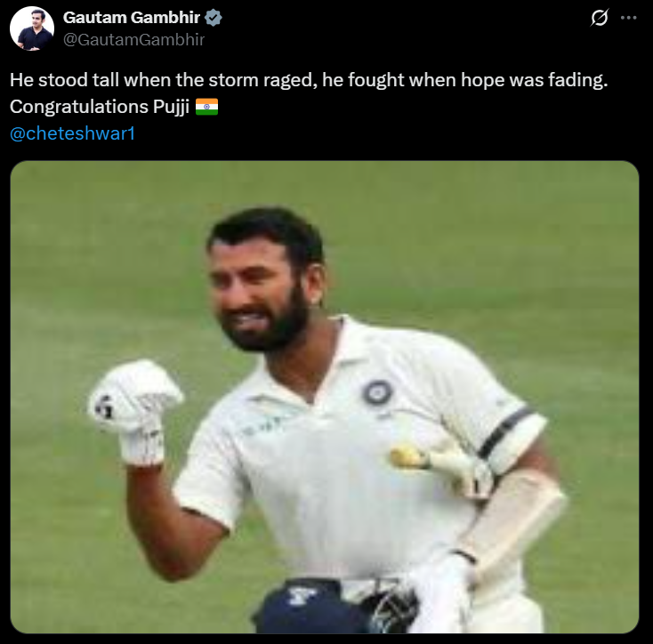 ​Gautam Gambhir tweet